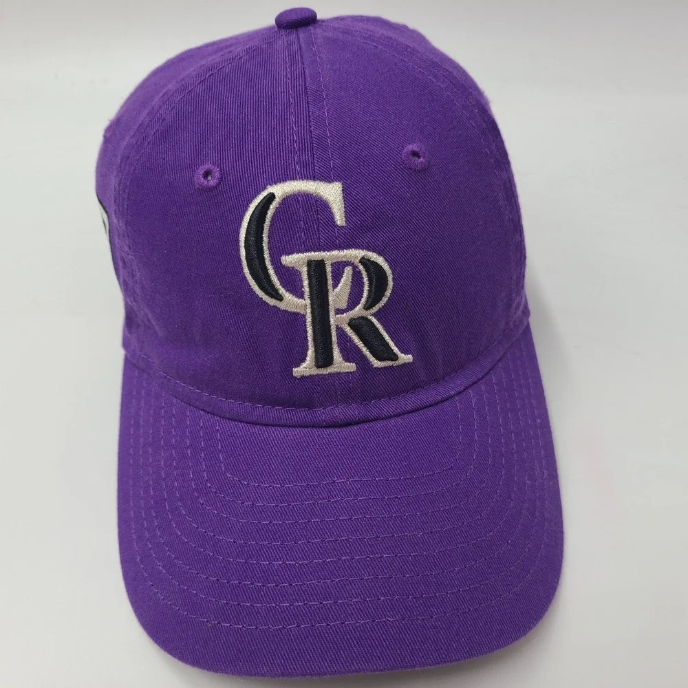 Youth Colorado Rockies Hat Strapback New Era 9Twenty Purple MLB Spring Training